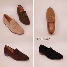 Mocassins modèle classique et élégant en suédine synthétique taille 36-41