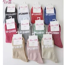 Chaussettes en coton et fils argentés brillants "Splendide"