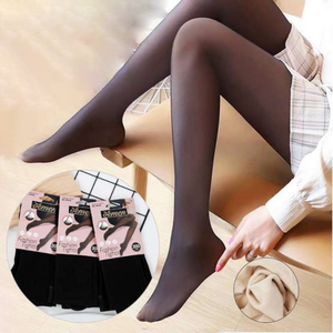 Collants chaud à 300 Deniers à doublure polaire effet seconde peau