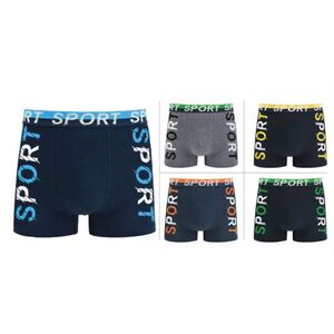 Boxer homme en coton stretch "SPORT" sur les côtés de couleurs vives