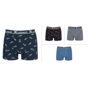 Boxer homme en coton avec motif petites formes stylisées de fusées
