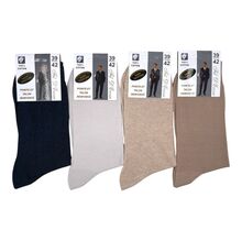 Chaussettes en 100% coton fil d’Écosse sans couture avec pointes et talons renforcés