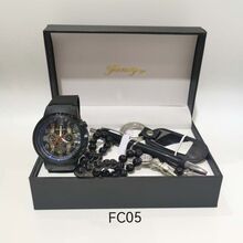 Coffret masculin complet : Montre, Chapelet, Stylo et Porte-clés à graver