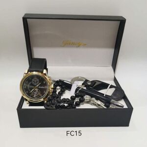 Coffret homme avec Montre, Chapelet, Stylo et Porte-clés à personnaliser