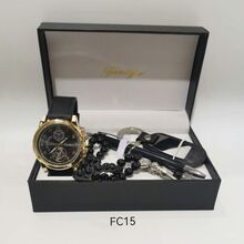 Coffret homme avec Montre, Chapelet, Stylo et Porte-clés à personnaliser