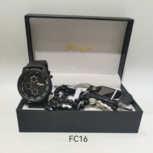 Coffret élégance homme : Montre, Chapelet, Stylo de luxe et Porte-clés gravable