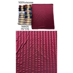 Écharpe douce 100% viscose à motif tissé en colonnes verticales