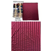 Écharpe douce 100% viscose à motif tissé en colonnes verticales