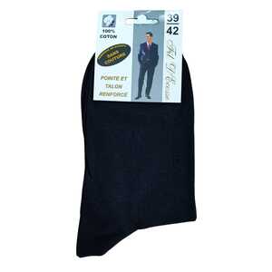 Chaussettes en 100% coton fil d’Écosse sans couture avec pointes et talons renforcés