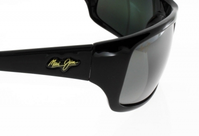 Lunettes de Soleil Polarisées MAUI JIM PEAHI NOIR BRILLANT/GRIS