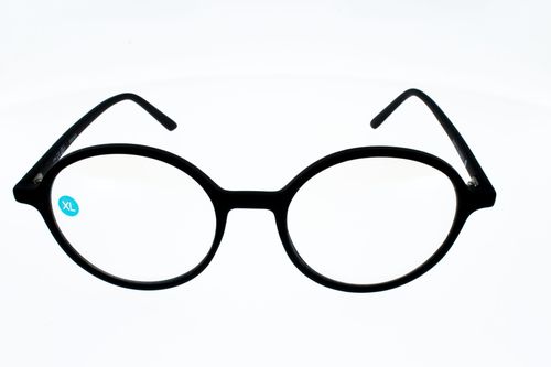 Lunettes Pour Ecrans Anti Lumiere Bleue Adulte Grand Visage Mixte Oblue Taille Xl Noire Ronde
