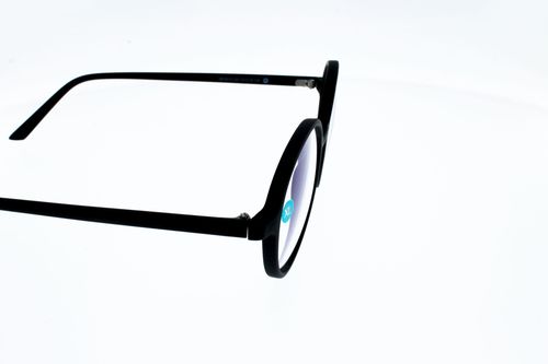 Lunettes Pour Ecrans Anti Lumiere Bleue Adulte Grand Visage Mixte Oblue Taille Xl Noire Ronde