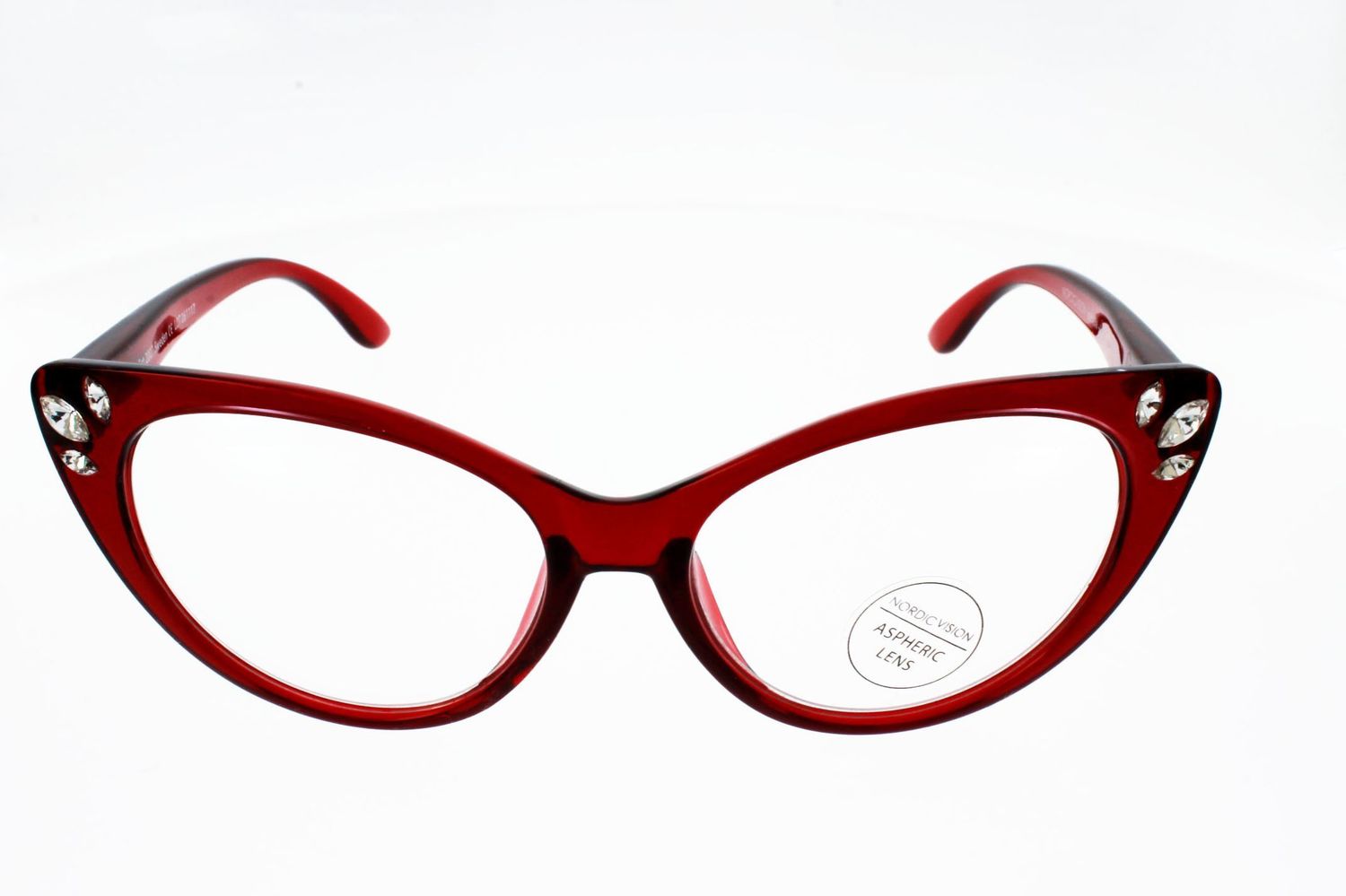Lunettes De Vue PRINCESS Kiss - Monture Légère Cat Eye Polycarbonate - Verres UV Transparents Avec Étui