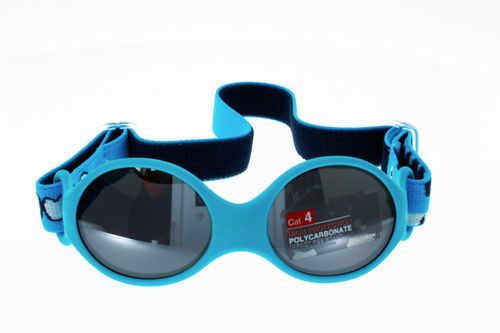 Lunettes de Soleil Bébé, sans branche,  JULBO LOOP S  turquoise bleu