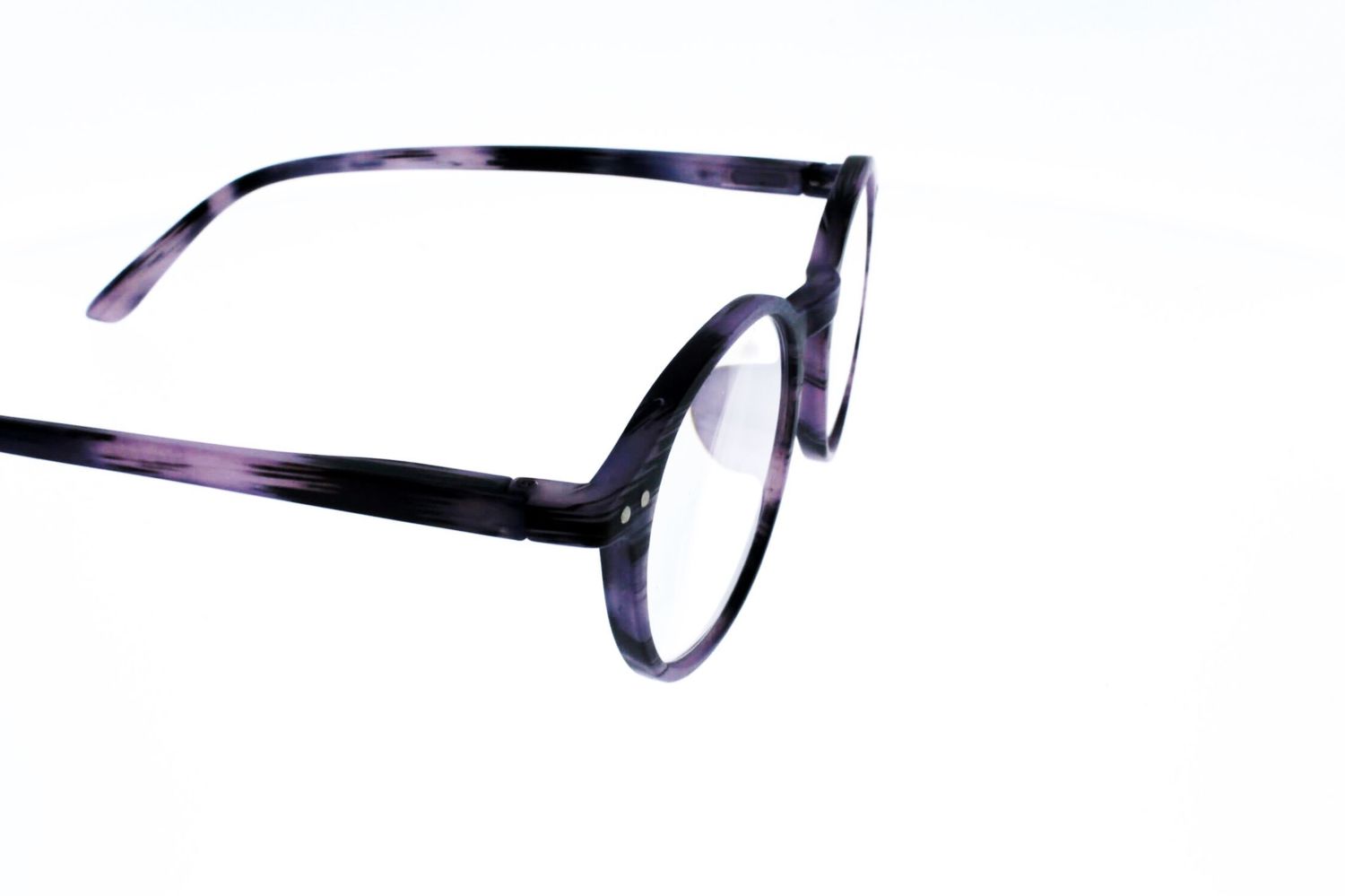 Lunettes De Lecture Rétro Marbrées - Verres Loupe CR39, Branches Flex - Modèle RG21187b