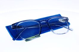 Lunettes de Lecture Victoria Capri Bleu translucide forme rectangulaire