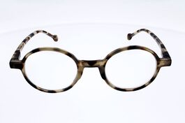 Lunettes de Lecture Victoria Como Beige Marron forme ronde
