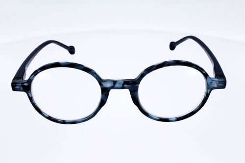 Lunettes de Lecture Victoria Como Bleu Gris forme ronde