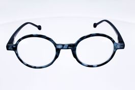 Lunettes de Lecture Victoria Como Bleu Gris forme ronde