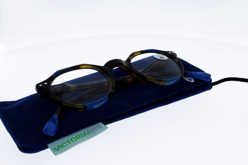 Lunettes de Lecture loupe mixte  Victoria Ravenna Ecaille Bleu