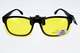 CLIP MONTANA C7c  Sur-lunettes jaune polarisé relevable