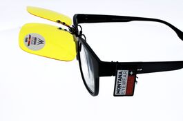 CLIP MONTANA C7c  Sur-lunettes jaune polarisé relevable