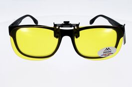 CLIP MONTANA C8c  Sur-lunettes jaune polarisé relevable