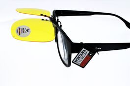 CLIP MONTANA C8c  Sur-lunettes jaune polarisé relevable
