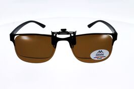 CLIP MONTANA C9B Sur-lunettes Marron polarisé universel et relevable