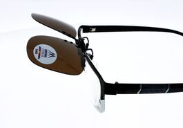 CLIP MONTANA C9B Sur-lunettes Marron polarisé universel et relevable