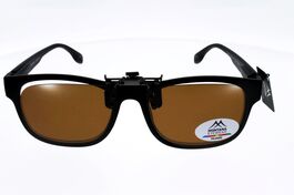CLIP MONTANA C9B Sur-lunettes Marron polarisé universel et relevable