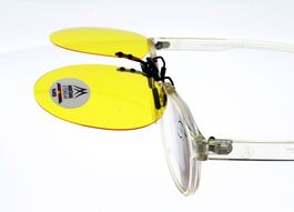 CLIP MONTANA C10C Sur-lunettes Jaune Ronde polarisé universel et relevable