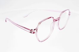 Lunettes de lecture Mixte LOUPE VISION CLUB OVERSIZE Rose translucide Ultra légère Seulement 19 g