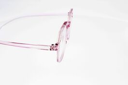 Lunettes de lecture Mixte LOUPE VISION CLUB OVERSIZE Rose translucide Ultra légère Seulement 19 g