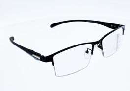 Lunettes de lecture loupe Demi monture VISION CLUB BOBY Gris Métal , Verres dégressifs & Photochromiques