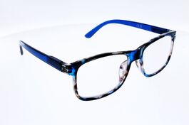 Lunettes  loupes mixtes anti-lumière bleue  21353 bleu écaille
