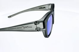 SUR-LUNETTES Montana FO7B, gris, verre vert polarisé