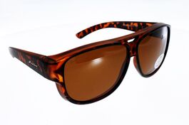 SUR-LUNETTES Montana FO6D, Ecaille, verre marron polarisé