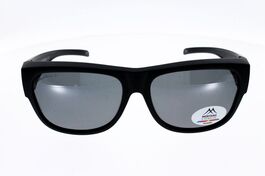 SUR-LUNETTES MONTANA FO10, noir, verre gris polarisé