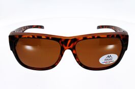 SUR-LUNETTES MONTANA FO10D, Ecaille, verre marron polarisé