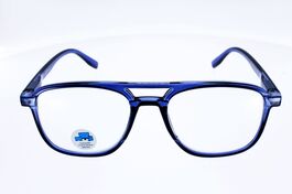 Lunettes de Lecture mixtes anti-lumière bleue  2201 Bleu, branches flexibles