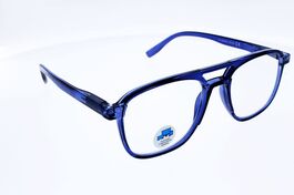 Lunettes de Lecture mixtes anti-lumière bleue  2201 Bleu, branches flexibles