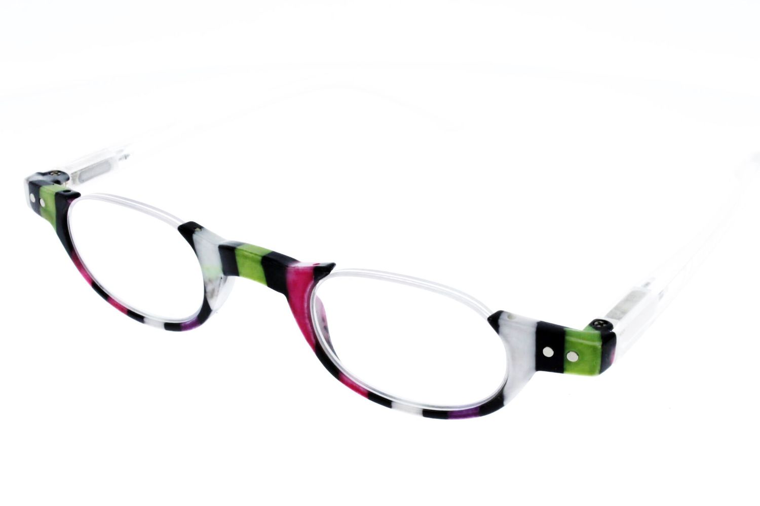 Lunettes de lecture loupe demi-lune mixte RG237 Vert Rose avec