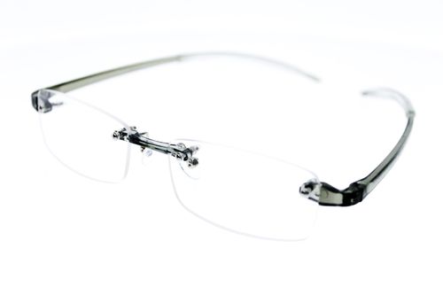 Mini Brille Lunettes De Lecture Rectangulaires TR90 - Monture Flexible Noire Avec Étui - Unisexe