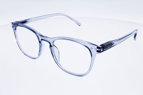 Lunettes de Lecture Victoria Capri Bleu translucide forme rectangulaire