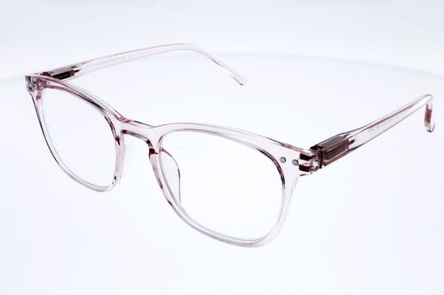 Lunettes de Lecture Victoria Capri Rose translucide forme rectangulaire