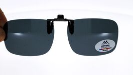 CLIP MONTANA C9 Sur-lunettes Gris polarisé universel et relevable,