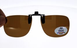 CLIP MONTANA C9B Sur-lunettes Marron polarisé universel et relevable