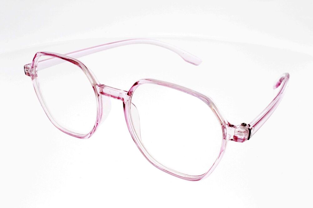 Lunettes de lecture Mixte LOUPE VISION CLUB OVERSIZE Rose translucide Ultra légère Seulement 19 g