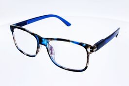 Lunettes  loupes mixtes anti-lumière bleue  21353 bleu écaille